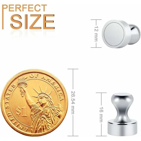 Aimant Puissant 12 Pièces, N52 Aimants En Néodyme Avec Boîte De Rangement, 12x16mm Aimant Frigo Extrêmement Puissant Pour Tableau Noir, Plaque Magnétique, Réfrigérateur -Mini Aimant Portable 6 Aimant Puissant 12 Pièces, N52 Aimants En Néodyme Avec Boîte De Rangement, 12x16mm Aimant Frigo Extrêmement Puissant Pour Tableau Noir, Plaque Magnétique, Réfrigérateur -Mini Aimant Portable – Image 4