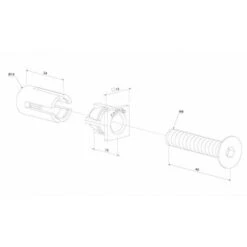 2X Chevilles Quick-fix -QF5 LOCINOX Pour Le Métal BQ095825/CG56169 -Fispool Magasin 2682004 3