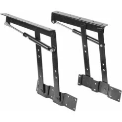 2 Pièces Pliage Ascenseur Lift Up Ressort Mécanisme De Plateau Pour Meubles Accessoires Table De Fixation Charnière (Noir)