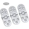 3 PCS Alliage Charnières De Table Acier Inoxydable Charnières Porte Pliant Rabat Charnières Table Charnières Pliante Charnieres Alliage Flip Charnières Pour Tiroir Table Bureau Machine Coudre Argent