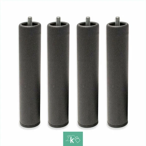 Pieds Ronds En Métal - Fil Métrique 10 (1 Cm) Paquets De 4 Unités De 25 Cm 5 Pieds Ronds En Métal - Fil Métrique 10 (1 Cm) Paquets De 4 Unités De 25 Cm – Image 3