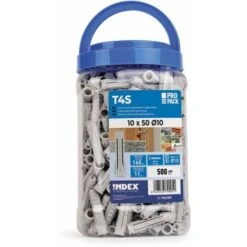 Seau De Cheville Nylon Quadruple Expansion Pour Tout Type De Materiaux Ø8 X 40 - Seau De 500