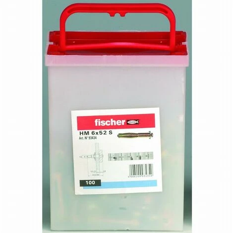 Cheville Corps Creux HM 6x52S PP Box FISCHER - Boite De 100 - 93434 4 Cheville Corps Creux HM 6x52S PP Box FISCHER - Boite De 100 - 93434 – Image 2