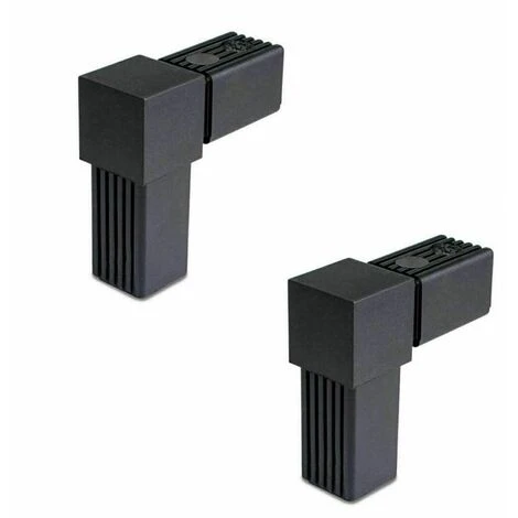 2x Connecteur De Tube Carré A = 30mm 2 Voies En L Plastique 30x30 étagère 3 2x Connecteur De Tube Carré A = 30mm 2 Voies En L Plastique 30x30 étagère