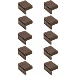 10x Support Lattes Pour Sommier 53mm Plastique Embout Lit Meuble Flexible