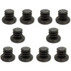 10x Embout De Tube Rond Rentrant 7 - 8mm Pied Chaise Meuble Patin à Ailettes