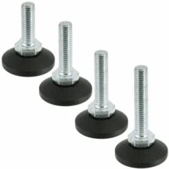 4x Pied Réglable Ajustable M8 X 40mm Vérin Vis De Réglage Poussoir Butée