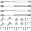 4 Pcs Vérin à Gaz 100N Bras Pneumatique Pour Porte Cuisine Placard Armoire Penderie à Chambre Salle De Bain Amortisseur A Gaz Pour Meubles De Maison Boutique Magasin -Fispool Magasin 31550973 1
