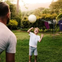 Relaxdays Sèche-linge Parapluie Corde De 49 M 4 Côtés Piquet De Sol Très Stable Séchoir, Gris -Fispool Magasin 31788975 3