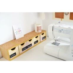 Mini Rangement Bloc En Pin Brut Avec Tiroirs 5 Tiroirs -Fispool Magasin 31955962 5