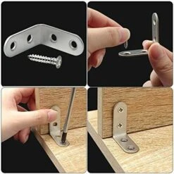 AIDUCHO Angle Droit Support Inox 90 Degrés Support De Coin Support D'angle En Forme De L 20 PCS Fixation Équerre Livré Avec 80 Vis Argent 9 AIDUCHO Angle Droit Support Inox 90 Degrés Support De Coin Support D'angle En Forme De L 20 PCS Fixation Équerre Livré Avec 80 Vis Argent -Fispool Magasin 32752220 3