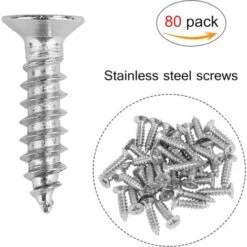 AIDUCHO Angle Droit Support Inox 90 Degrés Support De Coin Support D'angle En Forme De L 20 PCS Fixation Équerre Livré Avec 80 Vis Argent 11 AIDUCHO Angle Droit Support Inox 90 Degrés Support De Coin Support D'angle En Forme De L 20 PCS Fixation Équerre Livré Avec 80 Vis Argent -Fispool Magasin 32752220 5