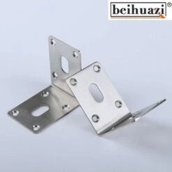 AIDUCHO Lot De 4 équerres D'angle En Acier Inoxydable 304 - 70 X 70 X 50 Mm - Équerres Pour Charges Lourdes - Équerres De Bois Pour Abri De Jardin, Abri De Jardin, Plate-bande Surélevée, établi Etc. -Fispool Magasin 32752742 4