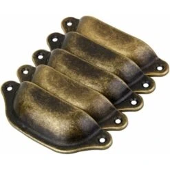 Lot De 10 Poignée Bouton De Porte Décoration Pour Meuble Tiroir Laiton Antique -Fispool Magasin 32753069 3