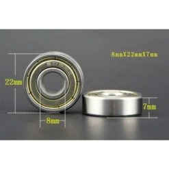 AIDUCHO 30pcs 608ZZ Roulements à Billes,Métal Double Blindage Roulements Speed Bearings Roulements à Billes De Qualité Pour Roller,Skateboard,Longboard,Waveboard/8 X 22 X 7mm -Fispool Magasin 32753210 4
