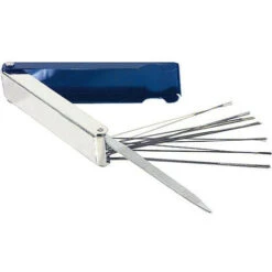 Equarissoirs, Aiguille Pour Nettoyage De Gicleurs, Avec Lime Pour Gicleurs 0,5-1,2mm