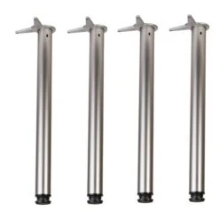 Pieds De Table. Jeu De 4 Pieds KLOSE BESSER Couleur Inox Brillant Hauteur 710 Mm