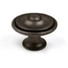 REI Bouton De Meuble Rond Noir Zamak H.26 X L.35 X P.35 Mm -Fispool Magasin 35173888 1