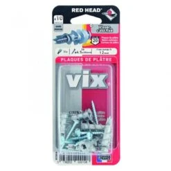 Red Head Lot De 10 Chevilles Et Vis à Visser Vix RED HEAD, Diam.12 X L.30 Mm -Fispool Magasin 35173925 5