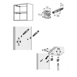 HETTICH Lot De 8 Ferrures 89329 HETTICH -Fispool Magasin 35175082 2