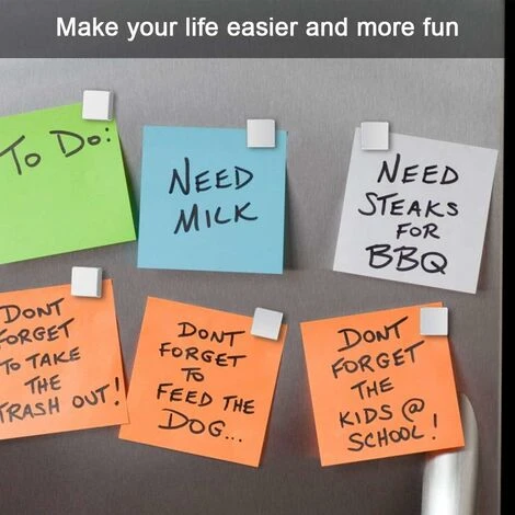 Puissant Aimant Néodyme Super Fort Pour Bricolage Pour Panneaux Mur, Réfrigérateur, Tableau Blanc - Aimant Neodyme Carré De 10X10X4Mm (20Pcs) 7 Puissant Aimant Néodyme Super Fort Pour Bricolage Pour Panneaux Mur, Réfrigérateur, Tableau Blanc - Aimant Neodyme Carré De 10X10X4Mm (20Pcs) – Image 5