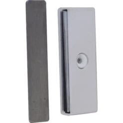 Loqueteau Magnétique Extra Plat Plastique Blanc