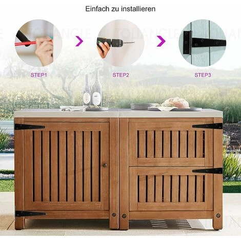 Kueatily Charnières En T 6 PCS, Robuste Noirs Charnières, Charnière Porte Lourde Capacité De Poids 25kg, Charnières Pliables Avec 42PCS De Vis Charnières Robustes Pour Portes,Fenêtres,Abris De Jardin 6 Kueatily Charnières En T 6 PCS, Robuste Noirs Charnières, Charnière Porte Lourde Capacité De Poids 25kg, Charnières Pliables Avec 42PCS De Vis Charnières Robustes Pour Portes,Fenêtres,Abris De Jardin – Image 4