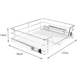 YONGQING®Telescopic Drawer Storage Basket 60cm Pour Placard Ou Cabinet De Cuisine 10 YONGQING®Telescopic Drawer Storage Basket 60cm Pour Placard Ou Cabinet De Cuisine -Fispool Magasin 37789024 4