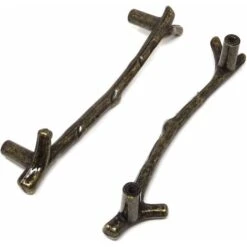 4 Pièces En Alliage De Zinc Armoire Décorative Armoire Porte Tiroir Brindille Boutons De Branche Tire Poignées Pour Meubles (bronze) -Fispool Magasin 39012991 5