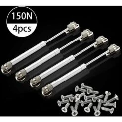 4 Vérins à Gaz Bras Pneumatique Verin Meuble Cuisine Hydraulique Pour Levage De Porte Armoire Meuble (150N) -Fispool Magasin 40003671 3