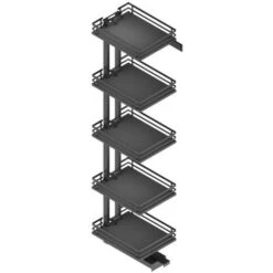Armoire Coulissante Titán FLAT Anthracite - Talla 400 Mm / 5 / 290D X 1850H X 498L Mm -Fispool Magasin 40013353 3