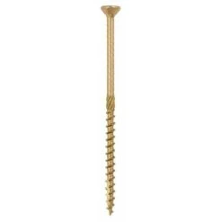 100 Vis De Fixation D'isolant Pour Support Bois, Bichromaté, TX30 - 6.0 X 180 Mm