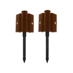 Angles Charniéres Avec Support - Pied à Enfoncer De 26 Cm - Lot De 2