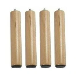 Pieds Lit 30 7 Cm Vernis Naturel (lot De 4) Pour Sommier Tapissier / Sommier Cadre Bois Vis M8 Support Collé Fabriqués En France AUCH Original