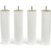 Pieds Lit 25 6 Cm BLANC (lot De 4) Pour Sommier Cadre METAL Vis M8 Longues: 4,5 Cm Avec écrous Fournis à Visser Fabriqués En France 3JDJ Original -Fispool Magasin 43900826 1