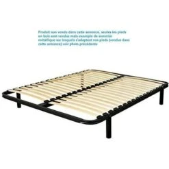 Pieds Lit 25 6 Cm BLANC (lot De 4) Pour Sommier Cadre METAL Vis M8 Longues: 4,5 Cm Avec écrous Fournis à Visser Fabriqués En France 3JDJ Original -Fispool Magasin 43900826 3