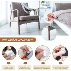 Patin Meuble,patin Feutre,Triomphe 2 Rouleau Feutrine Autocollante (100 X 10cm Et 100 X 2cm),tampon Patin Chaise,patins Glisseurs Pour Meubles Et Votre Plancher En Bois,patins Pour Meubles Et Votre Pl -Fispool Magasin 44193375 4