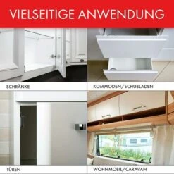 Loqueteau Magnétique Puissant – Force De Maintien 4kg – Lot De 10 - Brun – Aimant Porte – Loqueteau Aimant – Aimant Placard – Aimant Porte De Placard, Versailles -Fispool Magasin 48354363 3