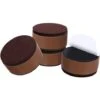 Rehausseur De Meubles En Acier Carbone, Rehausseurs De Lit En Acier Carbone, Rehausseurs De Meubles Pour Meubles Hauteur,Rond Marron 6X3.2cm Fontainebleau 4Pcs