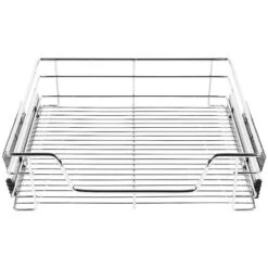 Skecten® 1 X Panier Treillis Métallique Argenté Panier De Rangement Pour Placard 46 Cm -Fispool Magasin 48538515 5