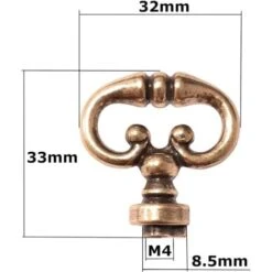 Fausse Clé Serrure Meuble Ancien Décoration Rustique Armoire Vintage Fixation M4 -Fispool Magasin 50754734 3