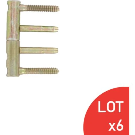 Fiche Plate Réglable 3D Acier Bichromaté 14x82 Mm 3 Fiche Plate Réglable 3D Acier Bichromaté 14x82 Mm