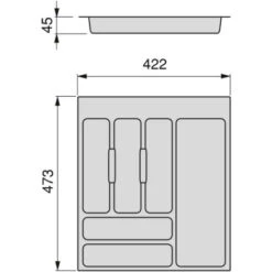 Range-couvert Optima Vertex/Concept/Vantage Plus 500mm (Panneau 16mm) -Fispool Magasin 50879682 2