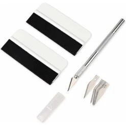 Film Kits Applicateurs D'installation: Mini Souple Emballage Teinte Raclette 30 Degree Craft Utility Knife Avec Bouchon De Sécurité Fontainebleau Blanc -Fispool Magasin 50922753 2
