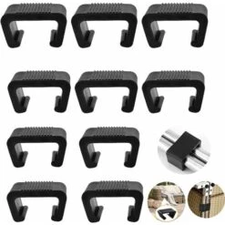 Kueatily Clip De Meuble En Rotin, Peut être Utilisé Pour Transat Jardin, Salon De Jardin Exterieur, Meuble Salon, Chaise Rotin, Salon De Jardin Rotin, Peut Empêcher Le Desserrage, 5,25 Cm, 10 Pièces
