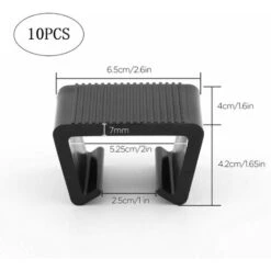 Kueatily Clip De Meuble En Rotin, Peut être Utilisé Pour Transat Jardin, Salon De Jardin Exterieur, Meuble Salon, Chaise Rotin, Salon De Jardin Rotin, Peut Empêcher Le Desserrage, 5,25 Cm, 10 Pièces -Fispool Magasin 50946170 3