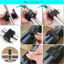 Kueatily Clip De Meuble En Rotin, Peut être Utilisé Pour Transat Jardin, Salon De Jardin Exterieur, Meuble Salon, Chaise Rotin, Salon De Jardin Rotin, Peut Empêcher Le Desserrage, 5,25 Cm, 10 Pièces -Fispool Magasin 50946170 4