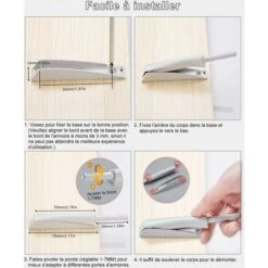 Push To Open Amortisseur Porte Placard Loquet Magnetique Push Open Poussoir Placard Fermeture Magnétiques Pour Armoire Systeme Push To Open Amortisseur Tiroir Fontainebleau Blanc 2Pcs -Fispool Magasin 51173988 4