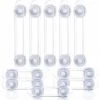 Bloc Placard Bebe - Sécurité Enfant - Bloque Porte Placard Fenêtre - Protection Sécurite Domestique (10 Pièces),Starlight