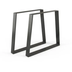 Pieds De Table „Loft“ 72cm Noir Lot De 2 Vicco